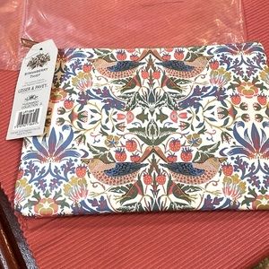 Lesser & Pavey William Morris 'White Strawberry Thief' Small Clutch Bag